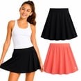 thumbnail image 1 of RBX Girls Athletic Skorts Performance Scooter Skirt for Girls with Shorts Underneath 2 Pack, 1 of 7