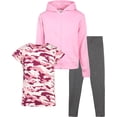 thumbnail image 2 of Aeropostale Girls 2-Piece Fleece Jogger Set - Baseball Jacket & Pants Outfit (Sizes 7-12) 2 of 14