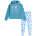 thumbnail image 1 of RBX Girls' Legging Set - 2 Piece Fleece Pullover Hoodie Sweatshirt and Active Leggings Set (Size: 7-12), 1 of 8