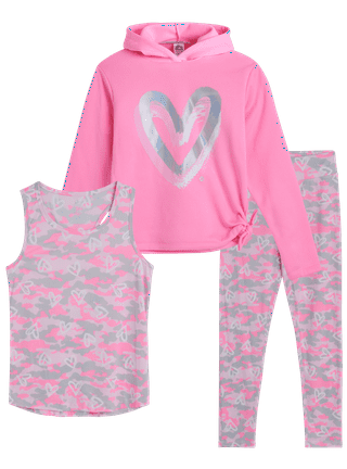 New! VICTORIA SECRET PINK 3 Piece Tee Sweatshirt Leggings Outfit Set  X-Small 