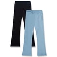 thumbnail image 1 of RBX Girls Stretch Flare Bell Bottom Leggings with Pockets for Yoga Dance and Play 2 Pack, 1 of 7