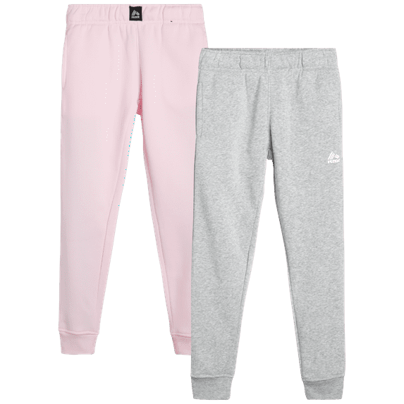 RBX Girls' Sweatpants - 2 Pack Active Fleece Joggers (Size: 4-16)