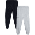 thumbnail image 1 of RBX Girls Sweatpants Soft Athletic Fleece Wide Leg Jogger Sweatpants for Girls 2 Pack, 1 of 7