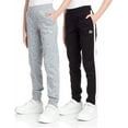 thumbnail image 1 of RBX Girls Sweatpants Soft Athletic Fleece Wide Leg Jogger Sweatpants for Girls 2 Pack, 1 of 7