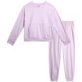 thumbnail image 1 of RBX Girls Pants Set - Lightweight Crewneck Sweatshirt and Girls Joggers 2 Piece Activewear Set, 1 of 7