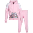 thumbnail image 1 of RBX Girls Sweatpants Set - 2 Piece Fleece Zip Up Girls Sweatshirt and Jogger Set (7-12), 1 of 7