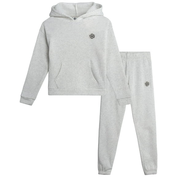 RBX Girls Sweatsuit Set - 2 Piece Fleece Pullover Hoodies and Joggers Sweatpants for Girls