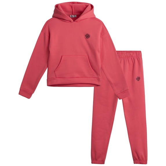 RBX Girls Sweatsuit Set Fleece Girls Pullover Hoodies & Matching Jogger Sweatpants 2 Piece
