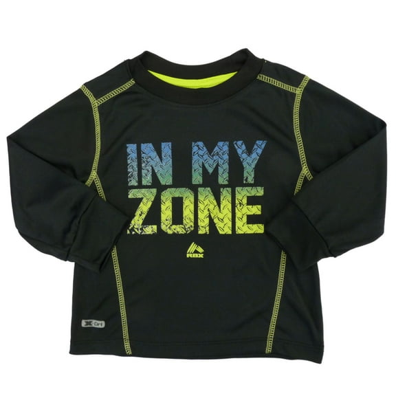RBX Toddler Boys Black Long Sleeve Shirt In My Zone Athletic Shirt 2T