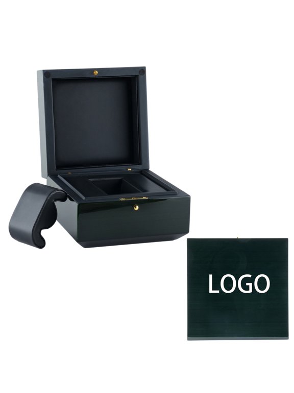 Custom Wooden Watch Box with Free Logo - G Grain Single Watch Case for Men/Women