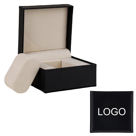RBYENOU Exquisite Matte PU Leather Personalized Watch Box with Free Logo Printing Durable Single Slot Watch Storage Case for Men and Women