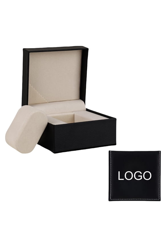 Exquisite Matte PU Leather Personalized Watch Box with Free Logo Printing Durable Single Slot Watch Storage Case for Men and Women