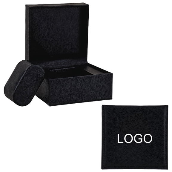 RBYENOU Exquisite Matte PU Leather Personalized Watch Box with Free Logo Printing Durable Single Slot Watch Storage Case for Men and Women