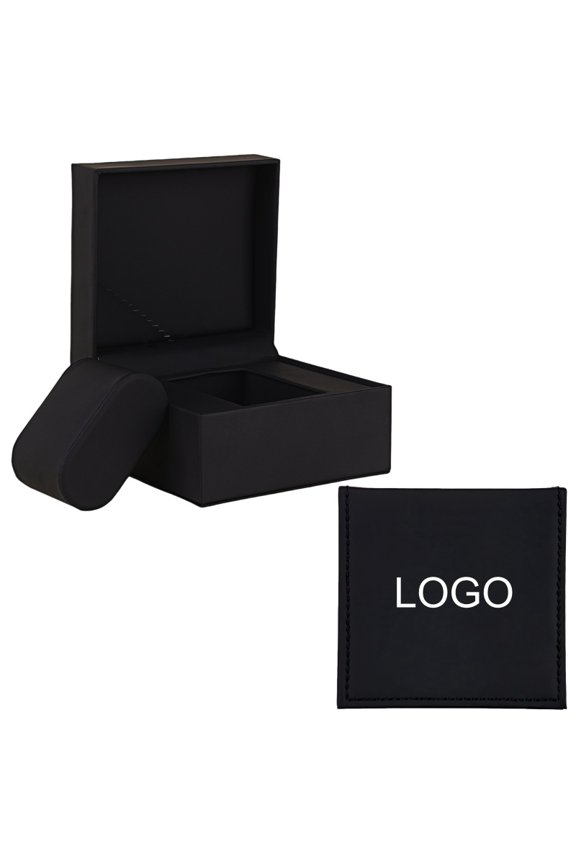 Exquisite Matte PU Leather Personalized Watch Box with Free Logo Printing Durable Single Slot Watch Storage Case for Men and Women
