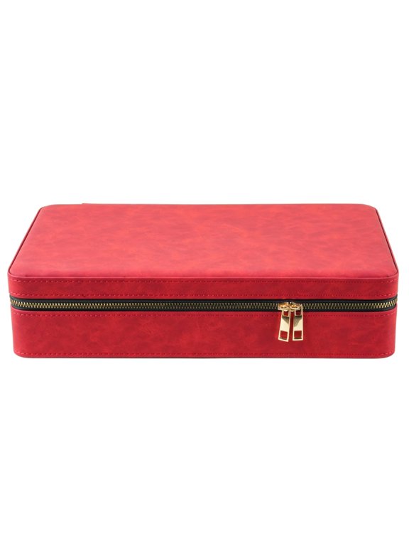 Luxury Elegant PU Leather Personalized Watch Box with Free Logo Printing Durable Premium 12 / 6 Slot Watch Storage Case for Men and Women