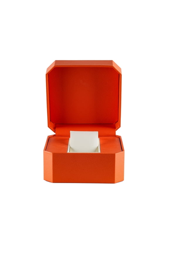 Octagonal Elegant PU Leather Watch Case Box - Single Jewelry Storage Case with Free Custom Logo Personalization Premium Gift Packaging for Retail Commercial Packaging