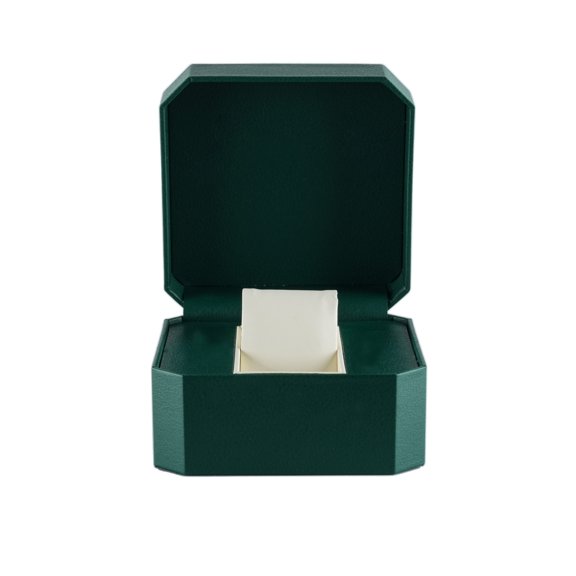 RBYENOU Octagonal Elegant PU Leather Watch Case Box - Single Jewelry Storage Case with Free Custom Logo Personalization Premium Gift Packaging for Retail Commercial Packaging