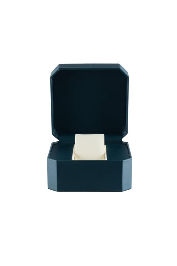 Octagonal Elegant PU Leather Watch Case Box - Single Jewelry Storage Case with Free Custom Logo Personalization Premium Gift Packaging for Retail Commercial Packaging