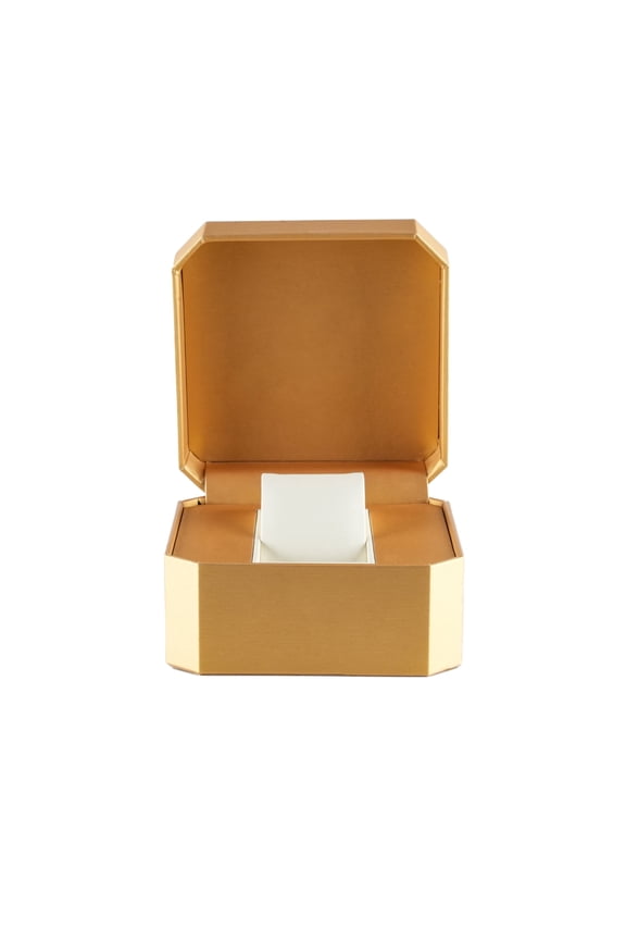 Octagonal Elegant PU Leather Watch Case Box - Single Jewelry Storage Case with Free Custom Logo Personalization Premium Gift Packaging for Retail Commercial Packaging