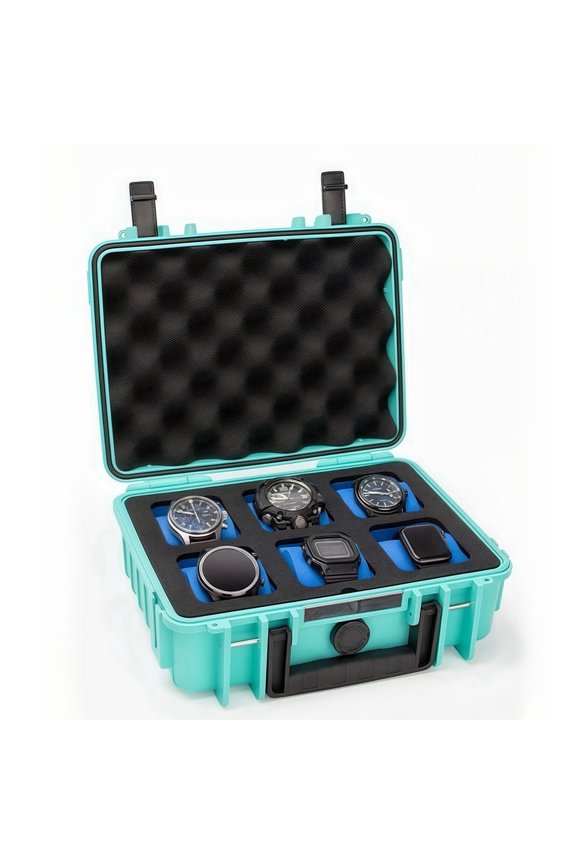 PP Watch Case 6 Pieces Special Storage Portable Safety Protection Box Waterproof and Moisture-proof Box Personalized, Free Printing Logo, Suitable for Business, Gift Giving, Travel