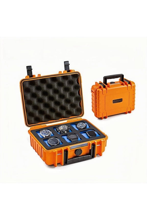 PP Watch Case 6 Pieces Special Storage Portable Safety Protection Box Waterproof and Moisture-proof Box Personalized, Free Printing Logo, Suitable for Business, Gift Giving, Travel