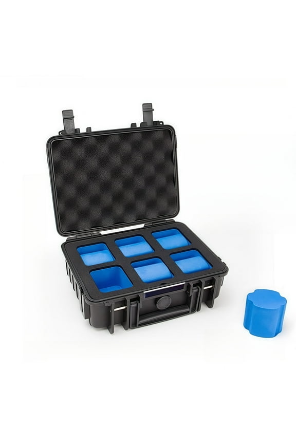 PP Watch Case 6 Pieces Special Storage Portable Safety Protection Box Waterproof and Moisture-proof Box Personalized, Free Printing Logo, Suitable for Business, Gift Giving, Travel