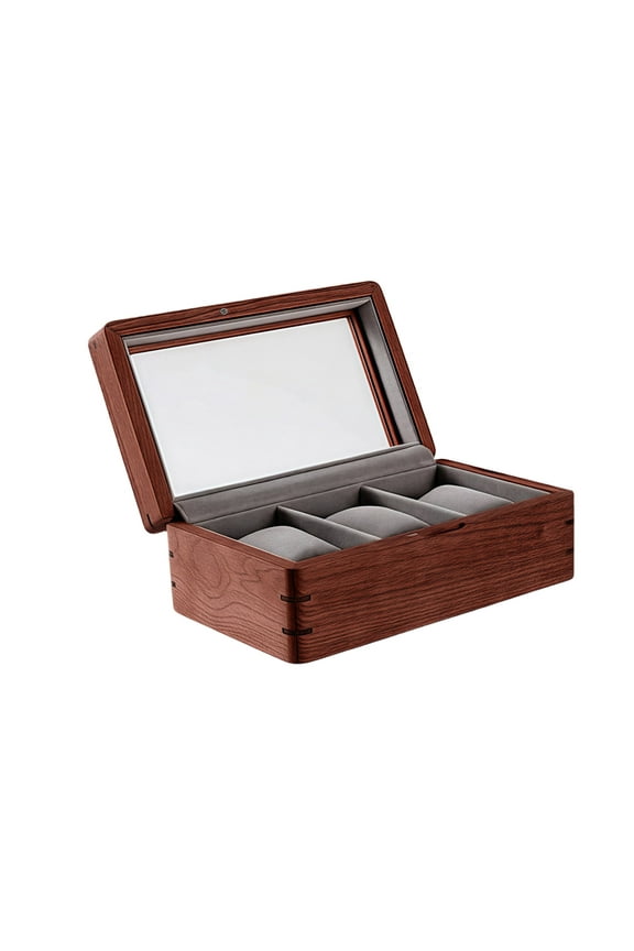 Solid Wood Mechanical Watch Storage Box Display Box Hand Jewelry Watch Box Bracelet Box Home Wooden Watch Display Box Personalized, Free Printing Logo, Suitable for Business, Gift