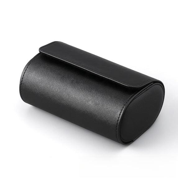 RBYENOU Watch Storage Box Portable Watch Case Black PU Three-position Watch Box Dustproof and Drop-proof Mechanical Watch Box Travel Watch Bag Spot Can Be Customized for Business, Gift