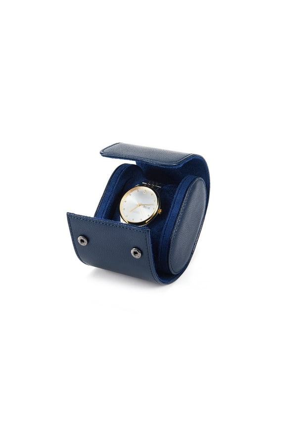 Watch Storage Box Portable Watch Case Blue PU Three-position Watch Box Dustproof and Drop-proof Mechanical Watch Box Travel Watch Bag Spot Can Be Customized for Business, Gift