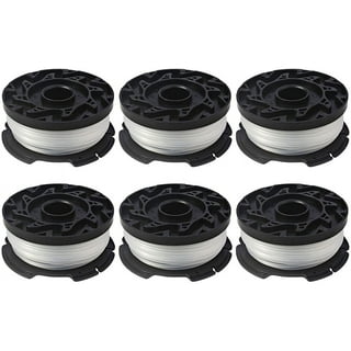 Kryc-6 Pack Line Spools With 2 Covers To Replace Black Decker Trimmers Replacement  Spool Auto Feed Trimmer Cap Af-chain 1006 Pack Spools With 2 Covers