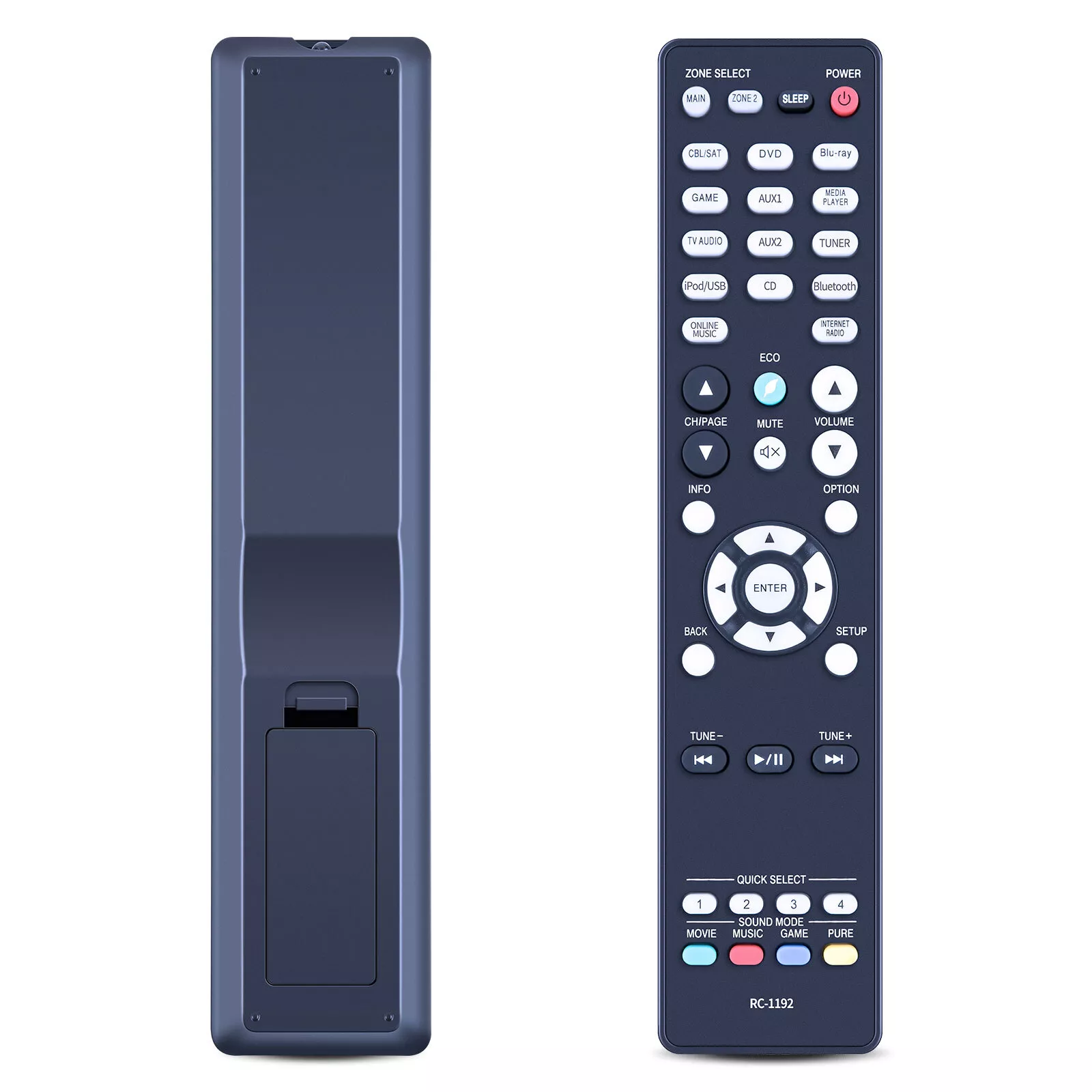 RC-1192 Remote Control Replacement for Denon AV Receiver AVR-X3300W AVR-S900W AVRS910W AVR-S910W AVRS920W AVR-X2200W AVRX2300W AVR-X2300W AVRX3100W AVR-X3200W W AVRX30 0 W AVR X3200W