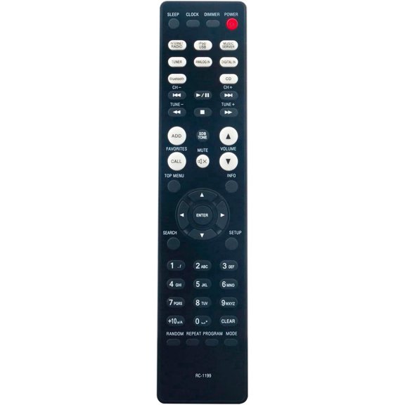 RC-1199 Replacement Remote Control Commander fit for Denon Car Network CD Receiver RCD-N9 RCDN9 CEOL-N9 CEOLN9