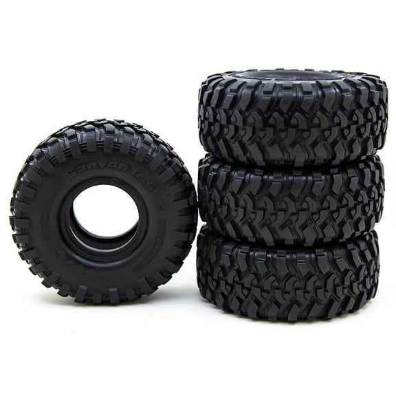 RC 120MM 1.9" Rubber Rocks Tires For 1:10 RC Rock Crawler Axial SCX10 Canyon Trail Trax TRX4 TRX6