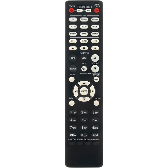 RC-1223 RC1223 Remote Control Replace for TEAC Audio System MC-DX90i DCD-800NE DCD800NE PMA-800NE PMA800