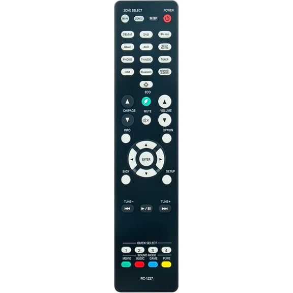 RC-1227 Remote Control Commander fit for Denon AV Receiver AVR-S740H AVR-X1500H AVR-S750H AVR-X1600H