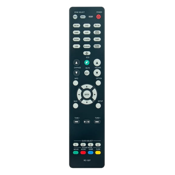 RC-1227 Replace Remote Control Compatible with Denon Receiver AVRX1500HOM AVRX1600H AVRS750H AVRS740H AVRX1600HDAB AVRX1700H AVR-S730H AVR-S900W AVR-S910W