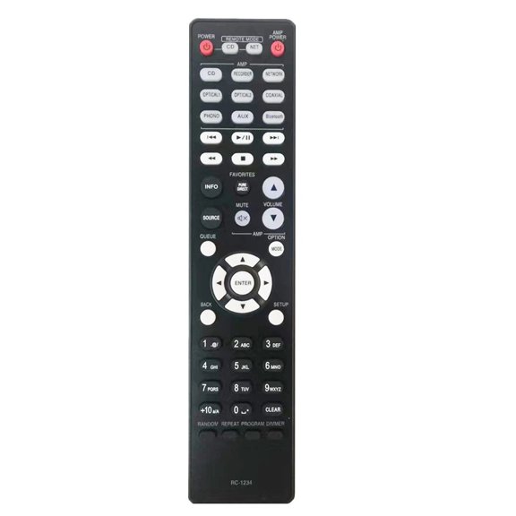 RC-1234 Remote Control Commander fit for Denon AV Integrated Amplifier PMA-600NE