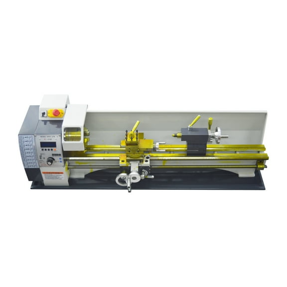 RC-210E Mini Metal Lathe 8"32" Electronic Gear Bench Lathe High Precision Metal Turning Machine 1100W