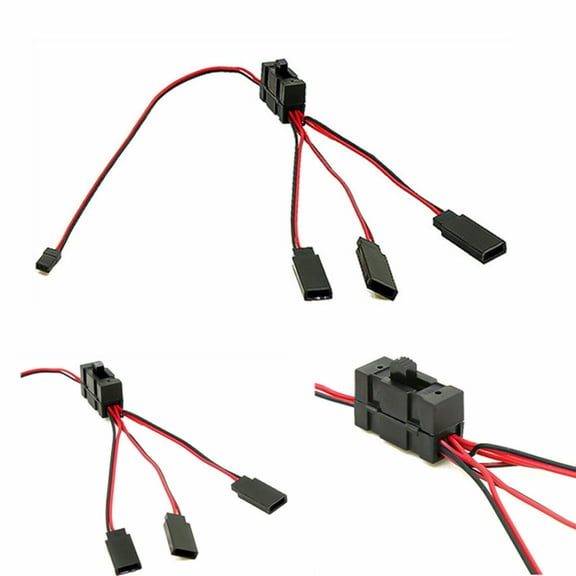 RC 3-Way Wire LED Light Switch Y Cable Replacement for SCX10 TRX-4 1/10 RC Crawler Car Parts