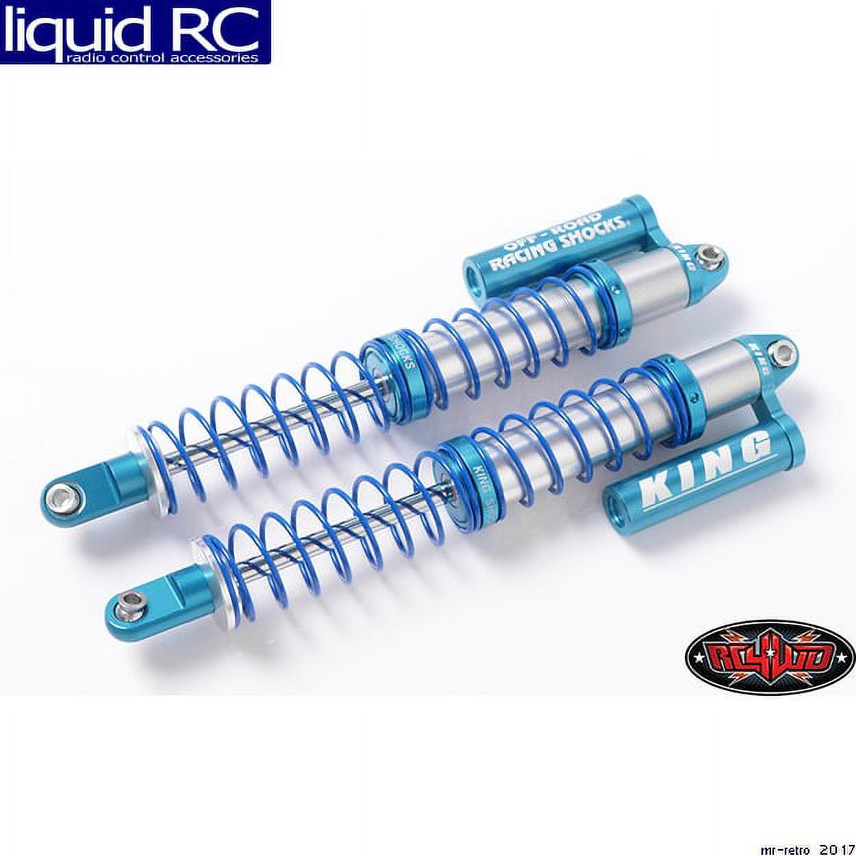 RC 4WD King OffRoad Dual Spring Shocks for Axial Yeti Rear (130mm