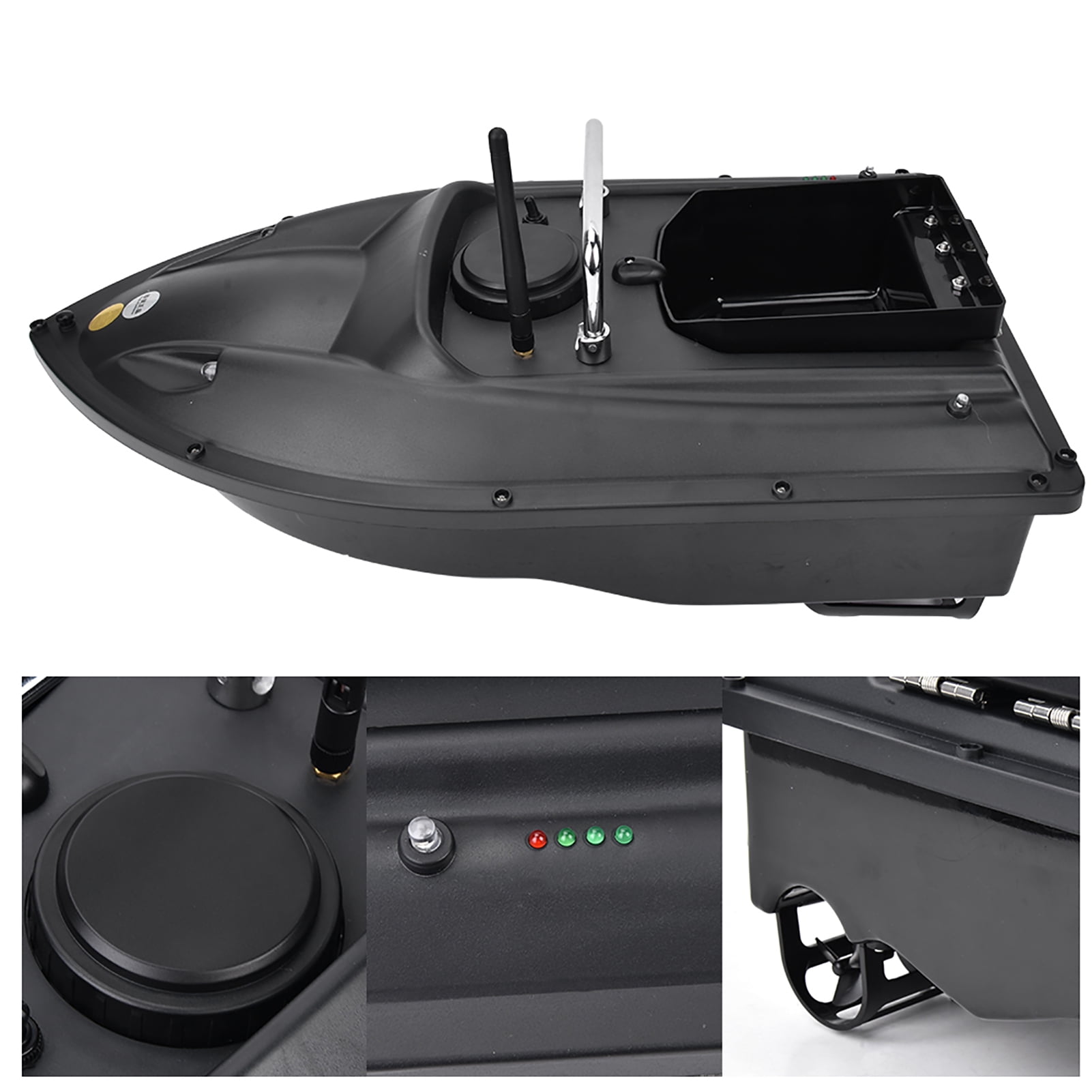RC 600m Black Remote Control Fishing Lure Bait Boat Fish Finder ...