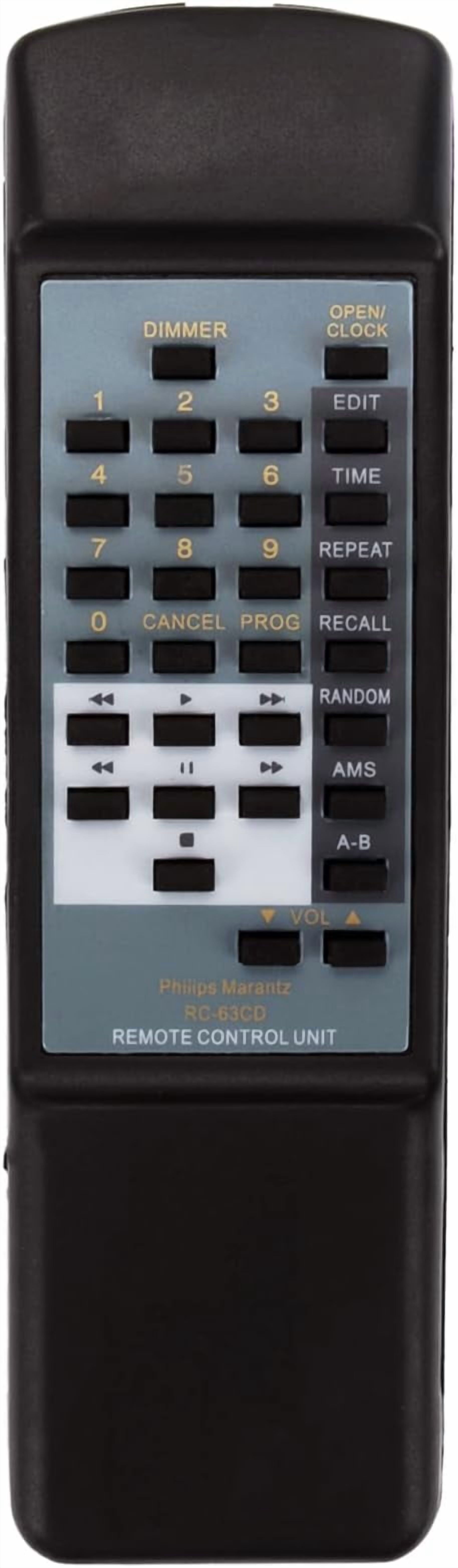 RC-63CD Replaced Remote fit for Marantz Philips CD Player CD67SE CD48SE ...