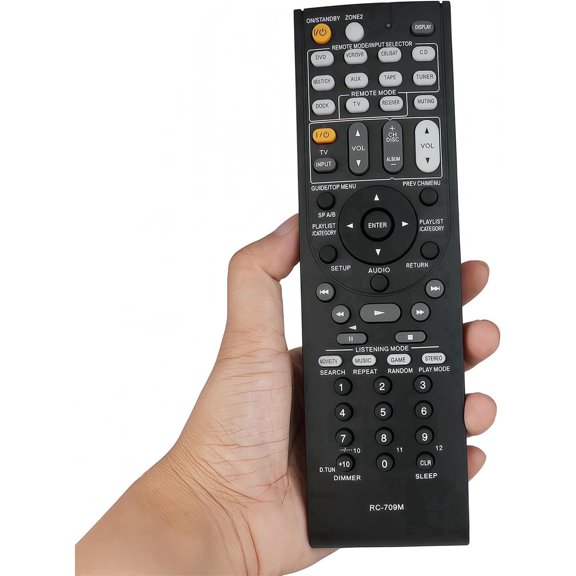 Remotix Replacement RC-709M Remote Control Compatible with Onkyo AV Receiver TS-XR606 TX-SR608 TX-SR607 TX-SR606