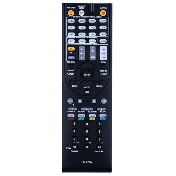 RC-879M Remote Control for TX-NR535 TX-SR333 HT-R393 HT-S3700 Power Emplifier AV Receiver Controller Remote,1 * Remote Control (Without AA Batteries*2),Black
