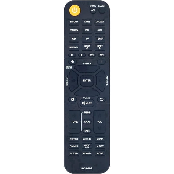 RC-970R Replacement Remote Control Commander fit for Onkyo AV Receiver TX-SR393 TX-SR494 HT-R398 HT-S3910