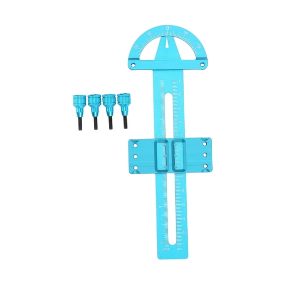 RC Absorber Measuring Tool,Aluminium Alloy Free Adjustment Strong Durable Shock Absorber Measurement Tool for RC Car[Blue]