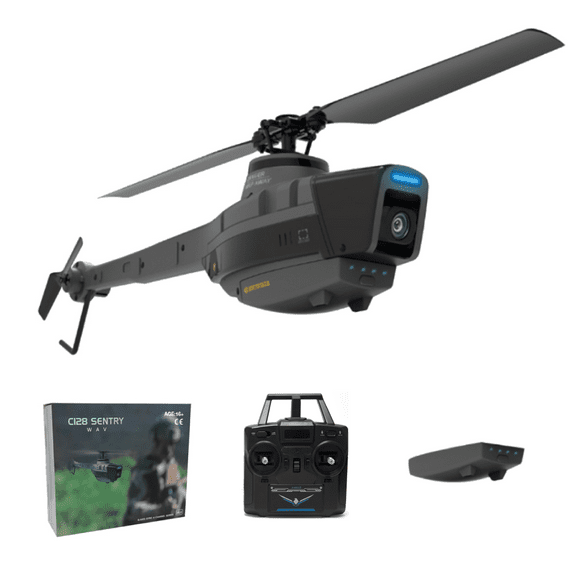 RC Aerial Vehicle Reconnai Military Aircraft, 2.4G 4CH Helicopter Model (RTF)