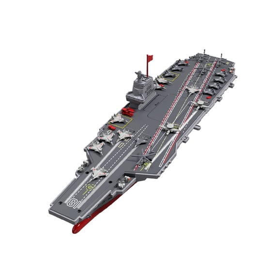 RC Aircraft Carrier, 20KM/h High Speed Remote Control Military Warship Battleship for Pool&Lake