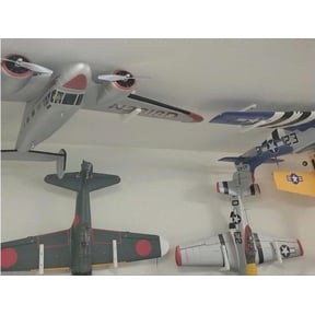 RC Airplane Hanger Ceiling Mount Wall Bracket for Hanging Medium Planes, Space Saving Display Storage Solution