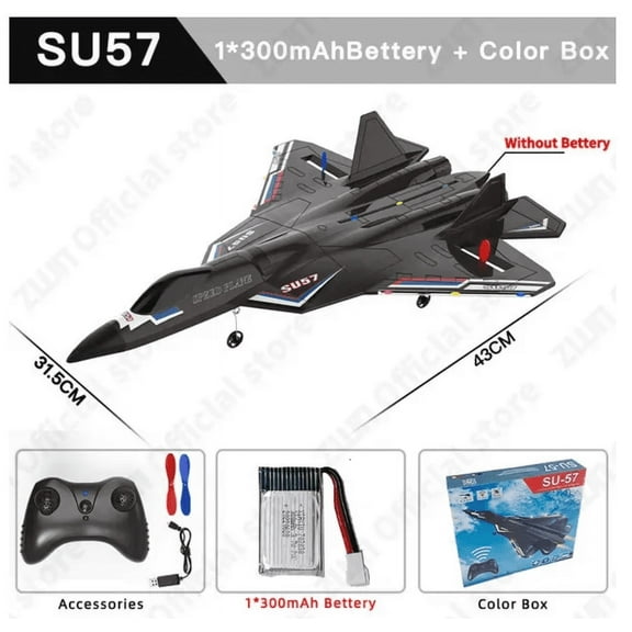 RC Airplane, RC Plane Ready to Fly, Remote Control Airplane, 2.4GHz Remote Control Airplane, Easy to Fly RC Glider for Beginners